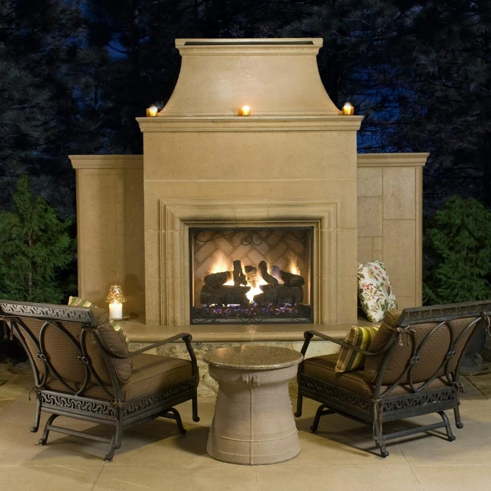 American Fyre Designs Grand Cordova 110-Inch Recessed Hearth Outdoor Gas Fireplace 2 American Fyre Designs Grand Cordova 110-Inch Recessed Hearth Outdoor Gas Fireplace - Image 2
