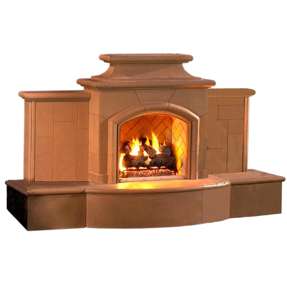 American Fyre Designs Grand Mariposa 113-Inch Recessed Hearth Outdoor Gas Fireplace 1 American Fyre Designs Grand Mariposa 113-Inch Recessed Hearth Outdoor Gas Fireplace