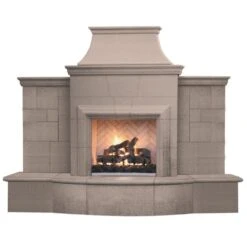 American Fyre Designs Grand Petite Cordova 127-Inch Freestanding Outdoor Gas Fireplace