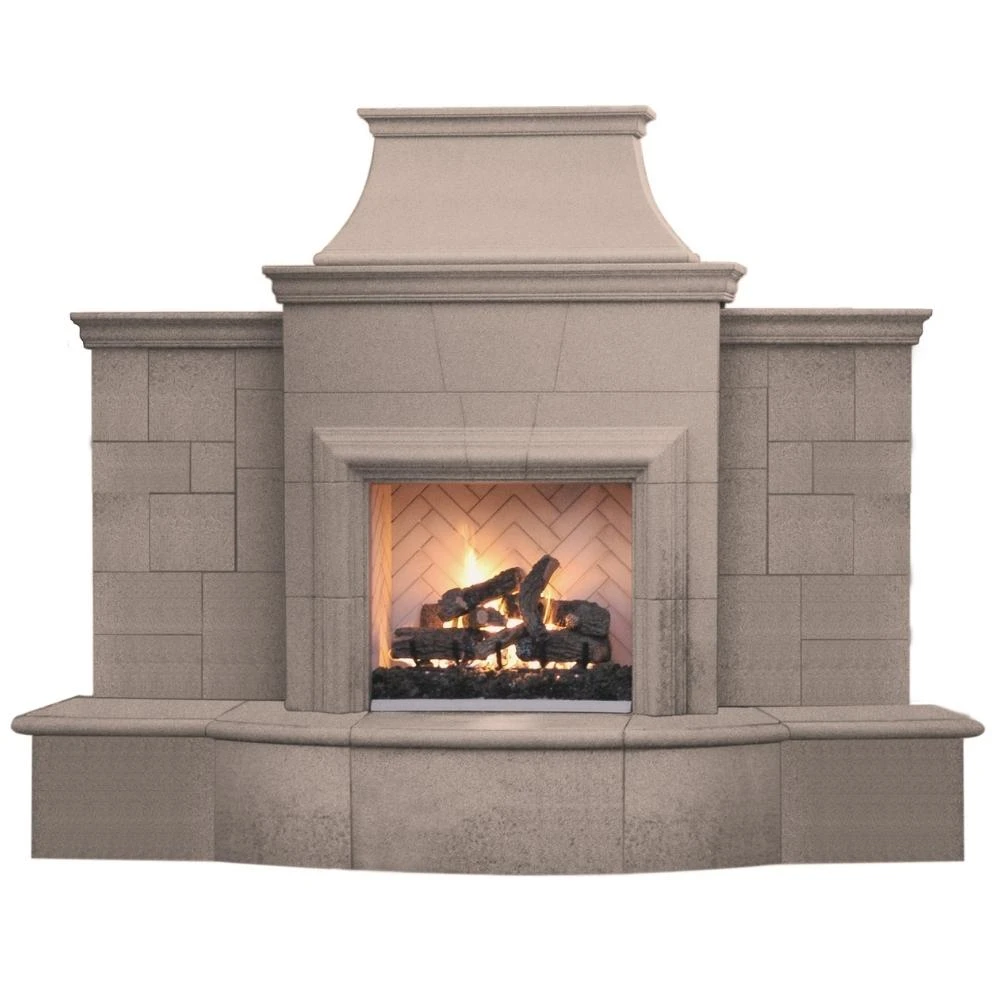 American Fyre Designs Grand Petite Cordova 127-Inch Freestanding Outdoor Gas Fireplace 1 American Fyre Designs Grand Petite Cordova 127-Inch Freestanding Outdoor Gas Fireplace