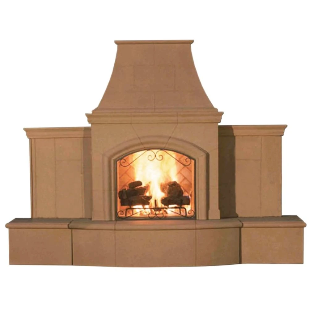 American Fyre Designs Grand Phoenix 113-Inch Freestanding Outdoor Gas Fireplace 1 American Fyre Designs Grand Phoenix 113-Inch Freestanding Outdoor Gas Fireplace