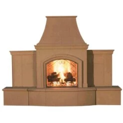 American Fyre Designs Grand Phoenix 113-Inch Recessed Hearth Outdoor Gas Fireplace
