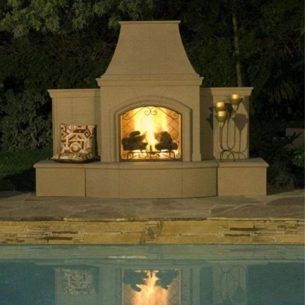 American Fyre Designs Grand Phoenix 113-Inch Freestanding Outdoor Gas Fireplace 2 American Fyre Designs Grand Phoenix 113-Inch Freestanding Outdoor Gas Fireplace - Image 2