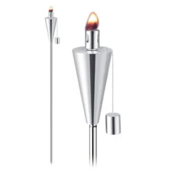 Anywhere Fireplace 65-Inch Tall Cone Shaped Stainless Steel Torch (90291) 9 Anywhere Fireplace 65-Inch Tall Cone Shaped Stainless Steel Torch (90291) -Empire || Superior || Grand Canyon Sales Shop anywhere fireplace anywhere fireplace 65 tall outdoor lawn torch cone shaped 28316973531230
