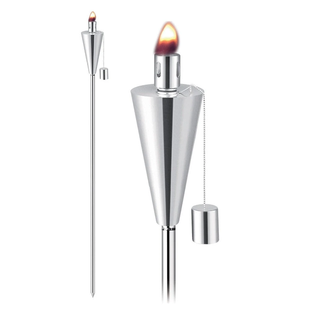Anywhere Fireplace 65-Inch Tall Cone Shaped Stainless Steel Torch (90291) 5 Anywhere Fireplace 65-Inch Tall Cone Shaped Stainless Steel Torch (90291) - Image 5