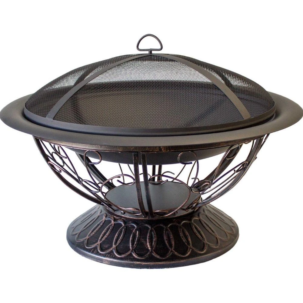 AZ Patio Heaters Scroll Design 30-Inch Round Fire Pit (FT-022) 1 AZ Patio Heaters Scroll Design 30-Inch Round Fire Pit (FT-022)