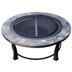 AZ Patio Heaters Slate Tile 40-Inch Round Fire Pit (FT-51216)