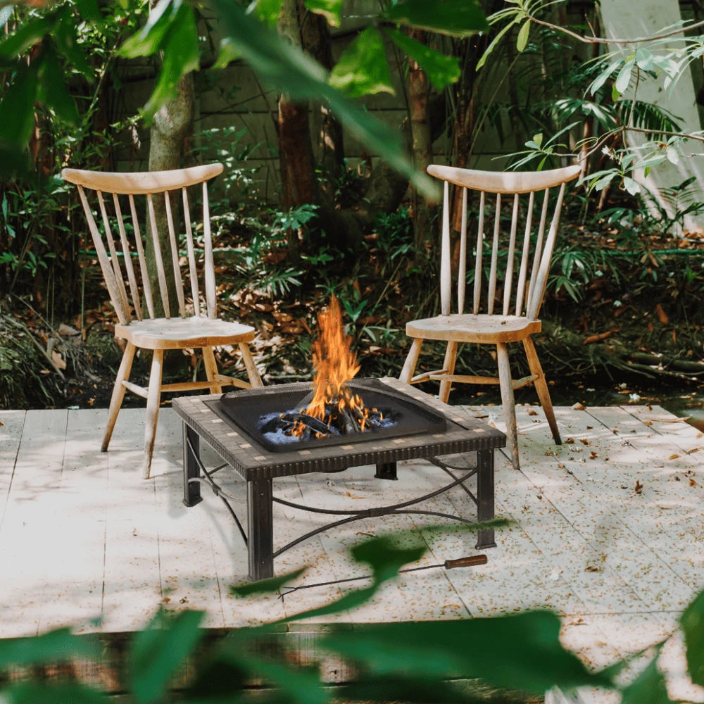 AZ Patio Heaters Slate Tile 30-Inch Square Fire Pit (FTB-51161B) 2 AZ Patio Heaters Slate Tile 30-Inch Square Fire Pit (FTB-51161B) - Image 2