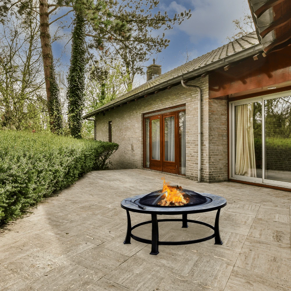 AZ Patio Heaters Slate Tile 40-Inch Round Fire Pit (FT-51216) 6 AZ Patio Heaters Slate Tile 40-Inch Round Fire Pit (FT-51216) - Image 6