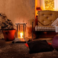 Calidor 16-Inch Free Standing Stainless Steel Ethanol Heater -Empire || Superior || Grand Canyon Sales Shop calidor 16 inch free standing stainless steel ethanol patio heater 29673260679262