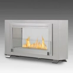 Eco-Feu Montreal 42-Inch 2-Sided Free Standing/Built-in Ethanol Fireplace -Empire || Superior || Grand Canyon Sales Shop eco feu eco feu montreal 42 2 sided free standing built in ethanol fireplace stainless steel 13722749141086