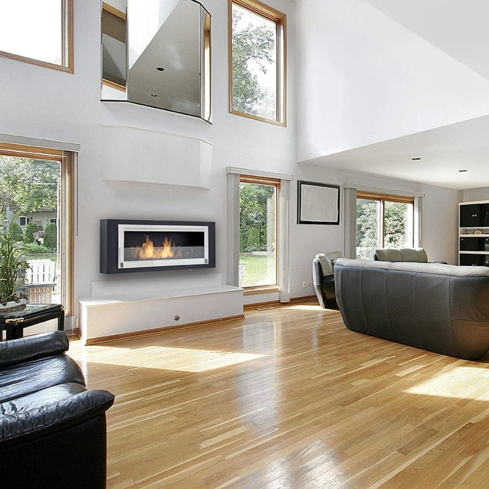 Eco-Feu Santa Cruz 63-Inch Built-in/Free Standing See-Through Ethanol Fireplace 2 Eco-Feu Santa Cruz 63-Inch Built-in/Free Standing See-Through Ethanol Fireplace - Image 2