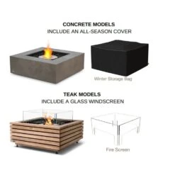 EcoSmart Fire Base 30-Inch Square Fire Pit Table 19 EcoSmart Fire Base 30-Inch Square Fire Pit Table -Empire || Superior || Grand Canyon Sales Shop ecosmart fire base 30 inch square fire pit table 29706745938014