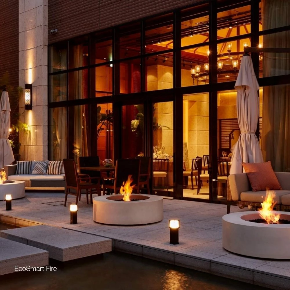 EcoSmart Fire Ark 39-Inch Round Concrete Fire Pit Table 13 EcoSmart Fire Ark 39-Inch Round Concrete Fire Pit Table - Image 13