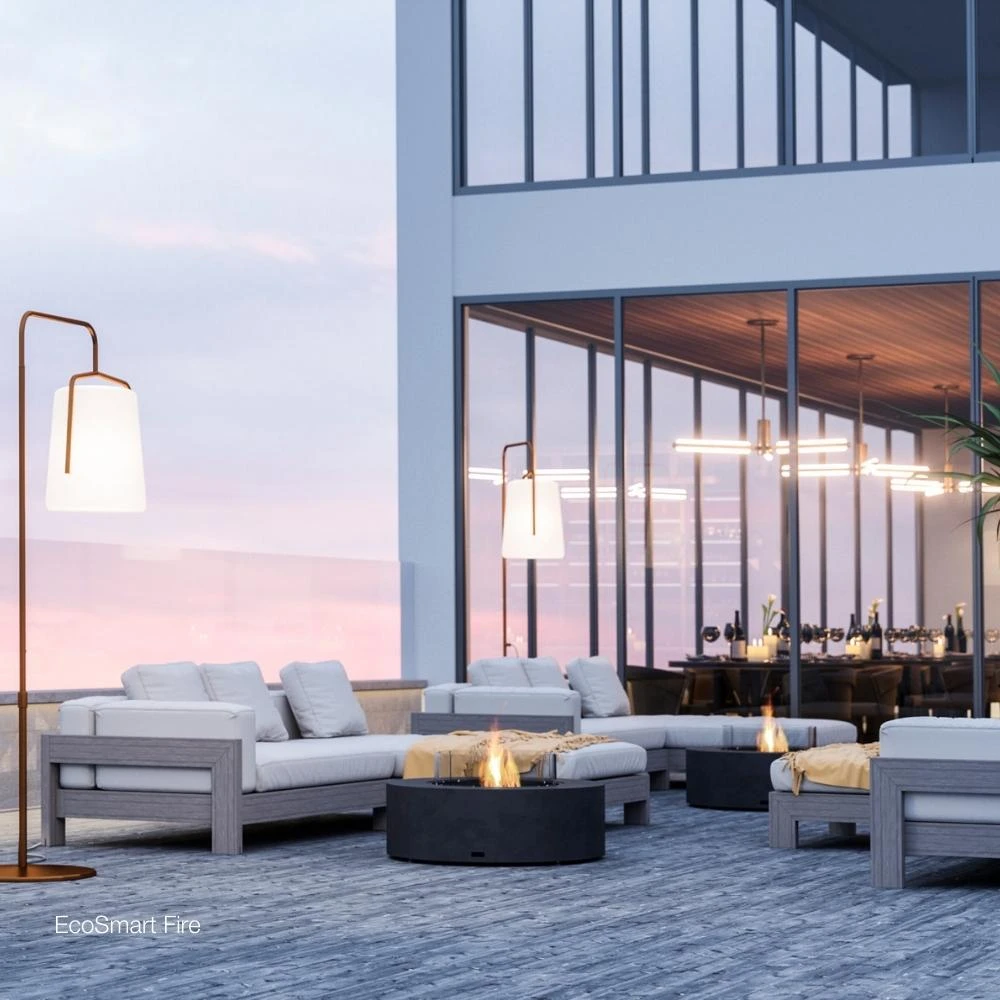 EcoSmart Fire Ark 39-Inch Round Concrete Fire Pit Table 12 EcoSmart Fire Ark 39-Inch Round Concrete Fire Pit Table - Image 12