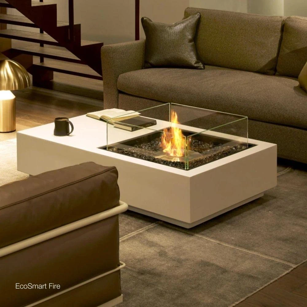 EcoSmart Fire Manhattan 50 Compact Rectangular Fire Pit Table 3 EcoSmart Fire Manhattan 50 Compact Rectangular Fire Pit Table - Image 3