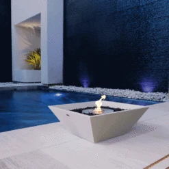 EcoSmart Fire Nova 600 24-Inch Square Concrete Ethanol Fire Bowl -Empire || Superior || Grand Canyon Sales Shop ecosmart fire nova 600 24 inch square concrete ethanol fire bowl 30184709849182