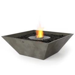 EcoSmart Fire Nova 600 24-Inch Square Concrete Ethanol Fire Bowl -Empire || Superior || Grand Canyon Sales Shop ecosmart fire nova 600 round concrete bioethanol fire pit 28584051802206