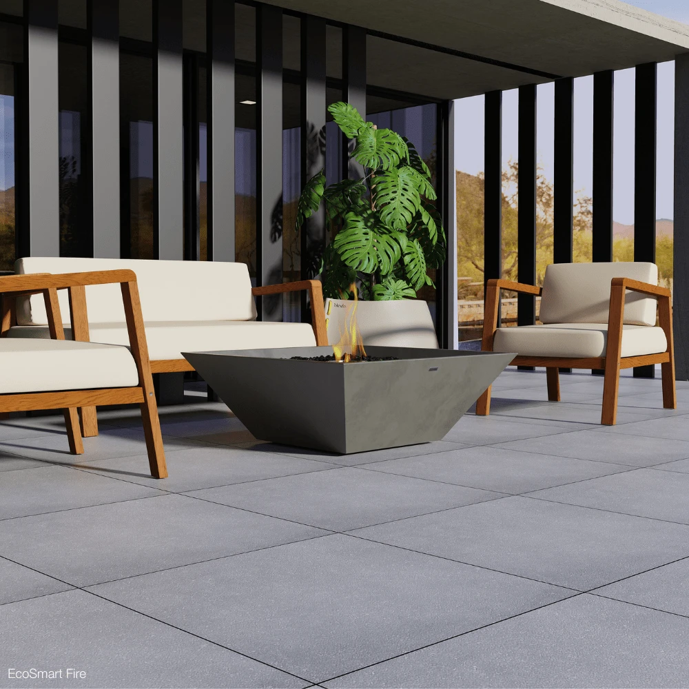 EcoSmart Fire Nova 850 33-Inch Square Concrete Ethanol Fire Bowl 2 EcoSmart Fire Nova 850 33-Inch Square Concrete Ethanol Fire Bowl - Image 2