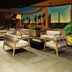 EcoSmart Fire Wharf 65-Inch Rectangular Fire Pit Table -Empire || Superior || Grand Canyon Sales Shop ecosmart fire wharf 65 inch rectangular fire pit table 29714599084126