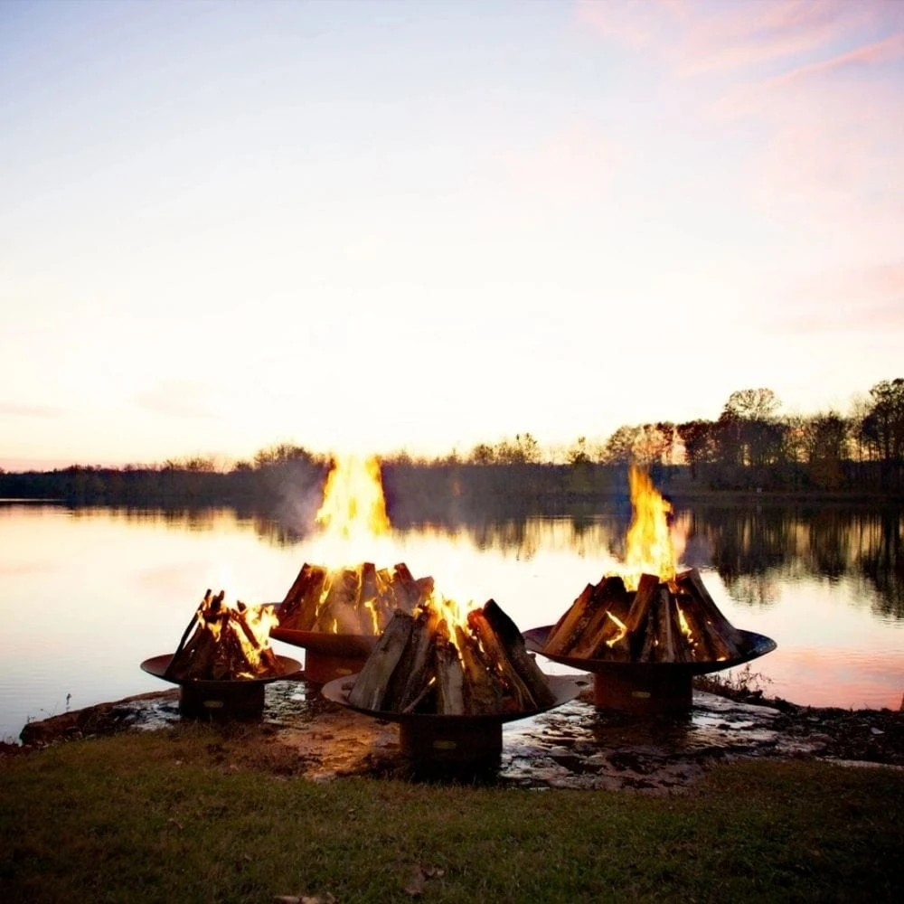 Fire Pit Art Asia 72-Inch Handcrafted Carbon Steel Fire Pit (AS72) 6 Fire Pit Art Asia 72-Inch Handcrafted Carbon Steel Fire Pit (AS72) - Image 6