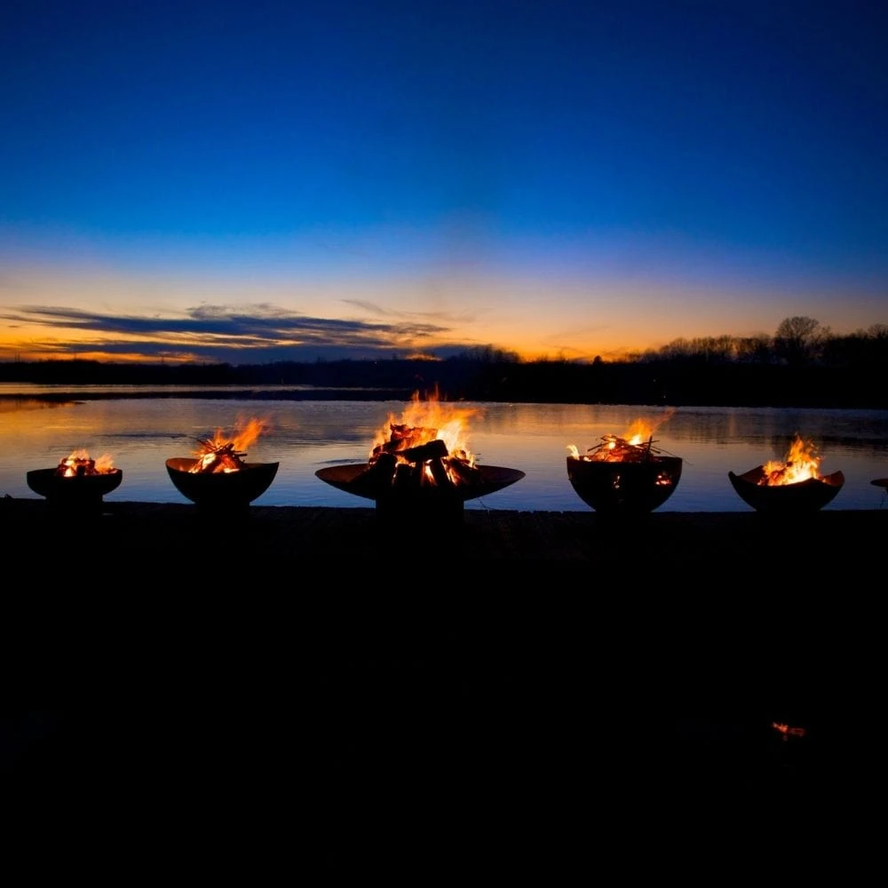 Fire Pit Art Asia 72-Inch Handcrafted Carbon Steel Fire Pit (AS72) 7 Fire Pit Art Asia 72-Inch Handcrafted Carbon Steel Fire Pit (AS72) - Image 7