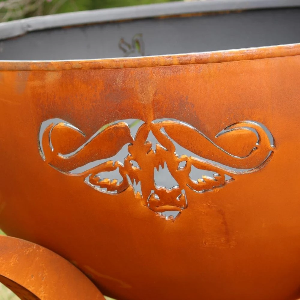 Fire Pit Art Africa's Big Five 41-Inch Unique Handcrafted Carbon Steel Fire Pit (BIG5) 9 Fire Pit Art Africa's Big Five 41-Inch Unique Handcrafted Carbon Steel Fire Pit (BIG5) - Image 9