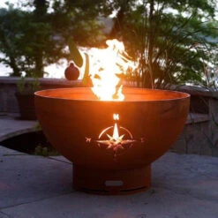 Fire Pit Art Navigator 36-Inch Handcrafted Carbon Steel Fire Pit (NAV) -Empire || Superior || Grand Canyon Sales Shop fire pit art fire pit art navigator 36 handcrafted carbon steel fire pit nav 19963198467