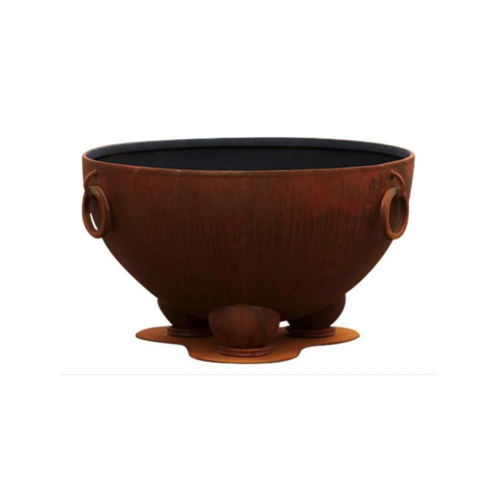 Fire Pit Art Nepal 41-Inch Handcrafted Carbon Steel Fire Pit (NP) 11 Fire Pit Art Nepal 41-Inch Handcrafted Carbon Steel Fire Pit (NP) - Image 11