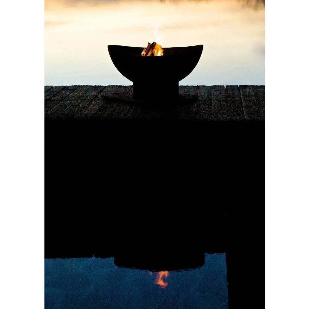 Fire Pit Art Scallop 36-Inch Handcrafted Carbon Steel Fire Pit (SC) 8 Fire Pit Art Scallop 36-Inch Handcrafted Carbon Steel Fire Pit (SC) - Image 8