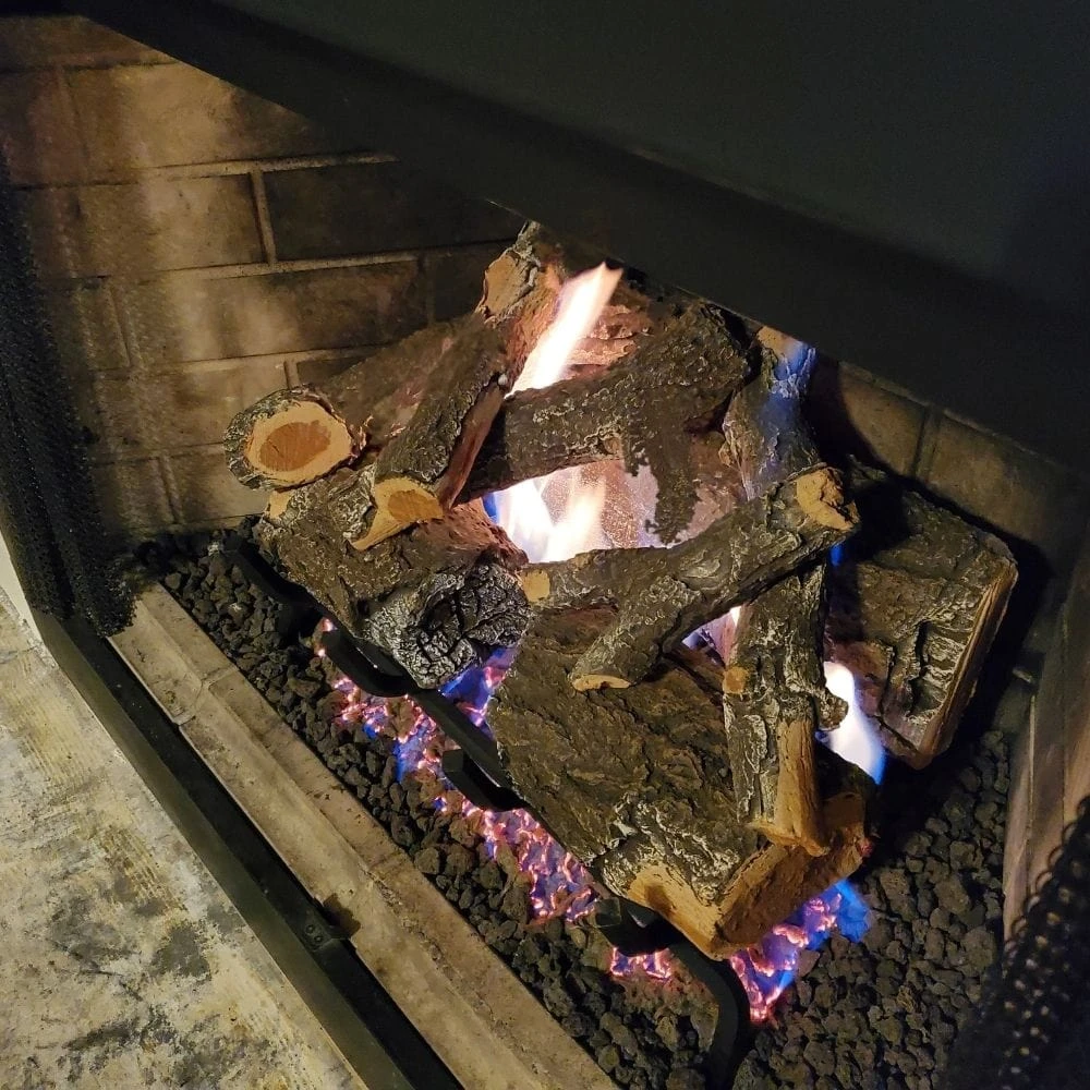 Grand Canyon Weathered Oak Vent-Free Indoor Gas Log Set Insert 4 Grand Canyon Weathered Oak Vent-Free Indoor Gas Log Set Insert - Image 4
