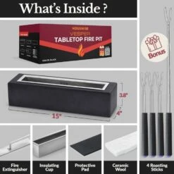 Houswise Vesper 15-Inch Rectangular Table Top Ethanol Fire Pit 18 Houswise Vesper 15-Inch Rectangular Table Top Ethanol Fire Pit -Empire || Superior || Grand Canyon Sales Shop houswise vesper 15 inch rectangular table top ethanol fire pit 30640556572766