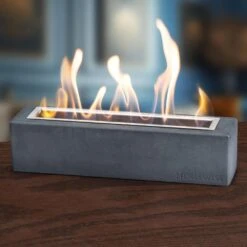 Houswise Vesper 15-Inch Rectangular Table Top Ethanol Fire Pit 20 Houswise Vesper 15-Inch Rectangular Table Top Ethanol Fire Pit -Empire || Superior || Grand Canyon Sales Shop houswise vesper 15 inch rectangular table top ethanol fire pit 30640580362334