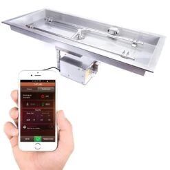 HPC H-Burner Gas Fire Pit Insert With Hi/Lo Smart Electronic Ignition -Empire || Superior || Grand Canyon Sales Shop hpc h burner gas fire pit insert with hi lo smart electronic ignition 30349290143838