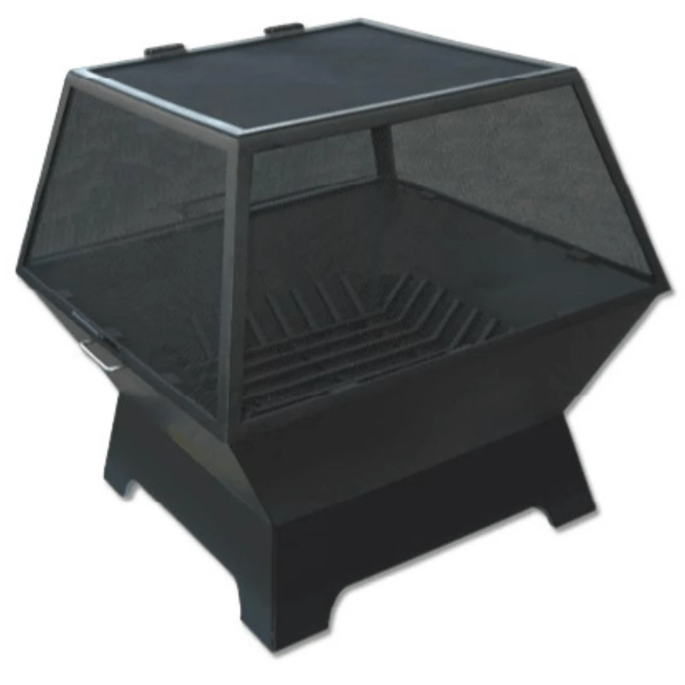Modern Blaze Square Steel Fire Pit 1 Modern Blaze Square Steel Fire Pit