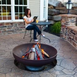 Ohio Flame Patriot Round Steel Fire Pit 19 Ohio Flame Patriot Round Steel Fire Pit -Empire || Superior || Grand Canyon Sales Shop ohio flame ohio flame patriot round steel fire pit 28357870288990