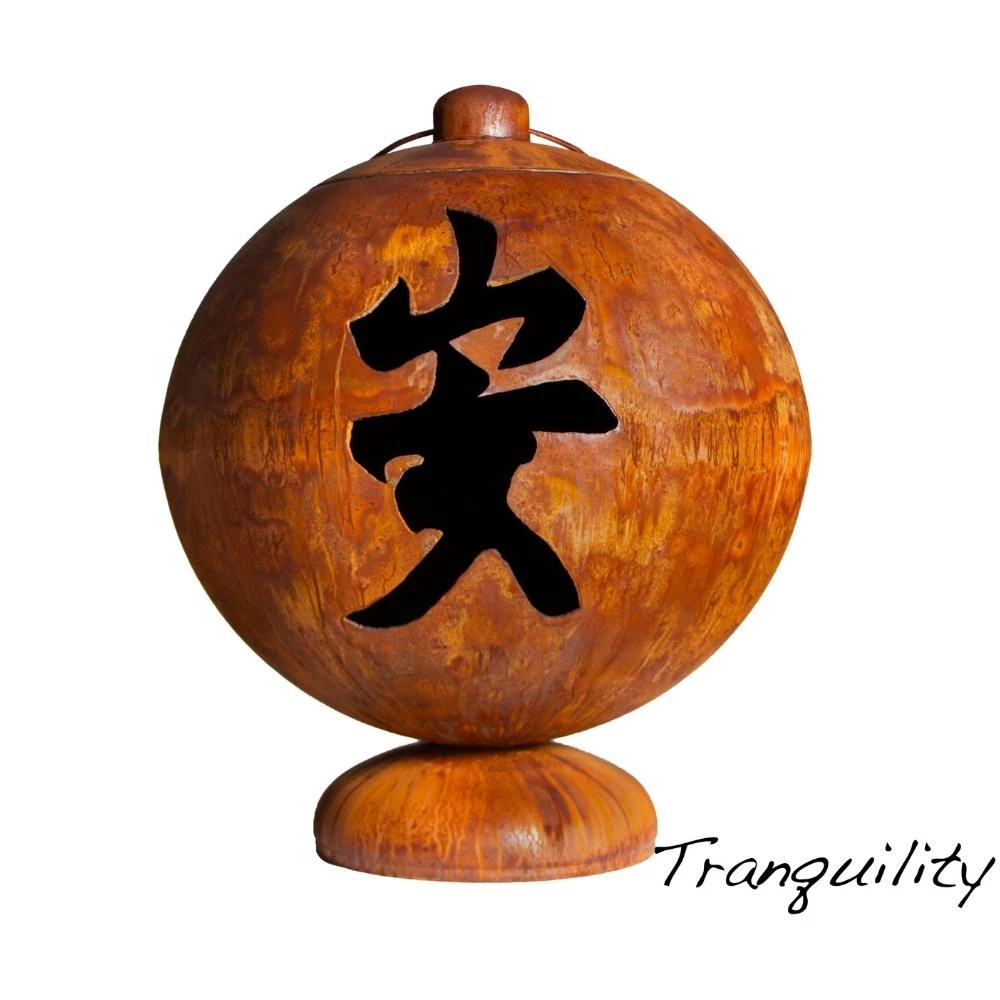 Ohio Flame "Peace, Happiness, Tranquility" Fire Globe 4 Ohio Flame "Peace, Happiness, Tranquility" Fire Globe - Image 4
