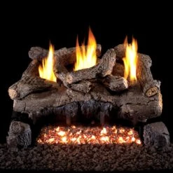 Real Fyre Evening Fyre Charred Vent-Free Gas Log Set Insert