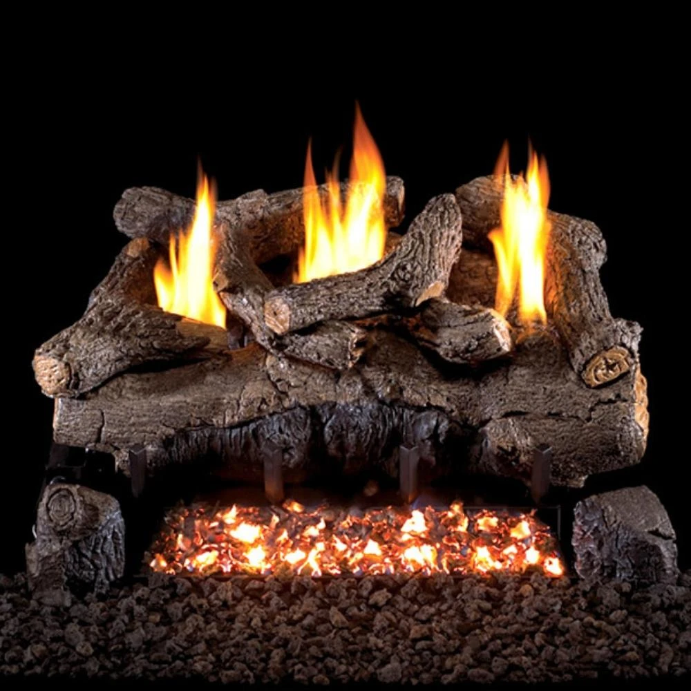 Real Fyre Evening Fyre Charred Vent-Free Gas Log Set Insert 1 Real Fyre Evening Fyre Charred Vent-Free Gas Log Set Insert