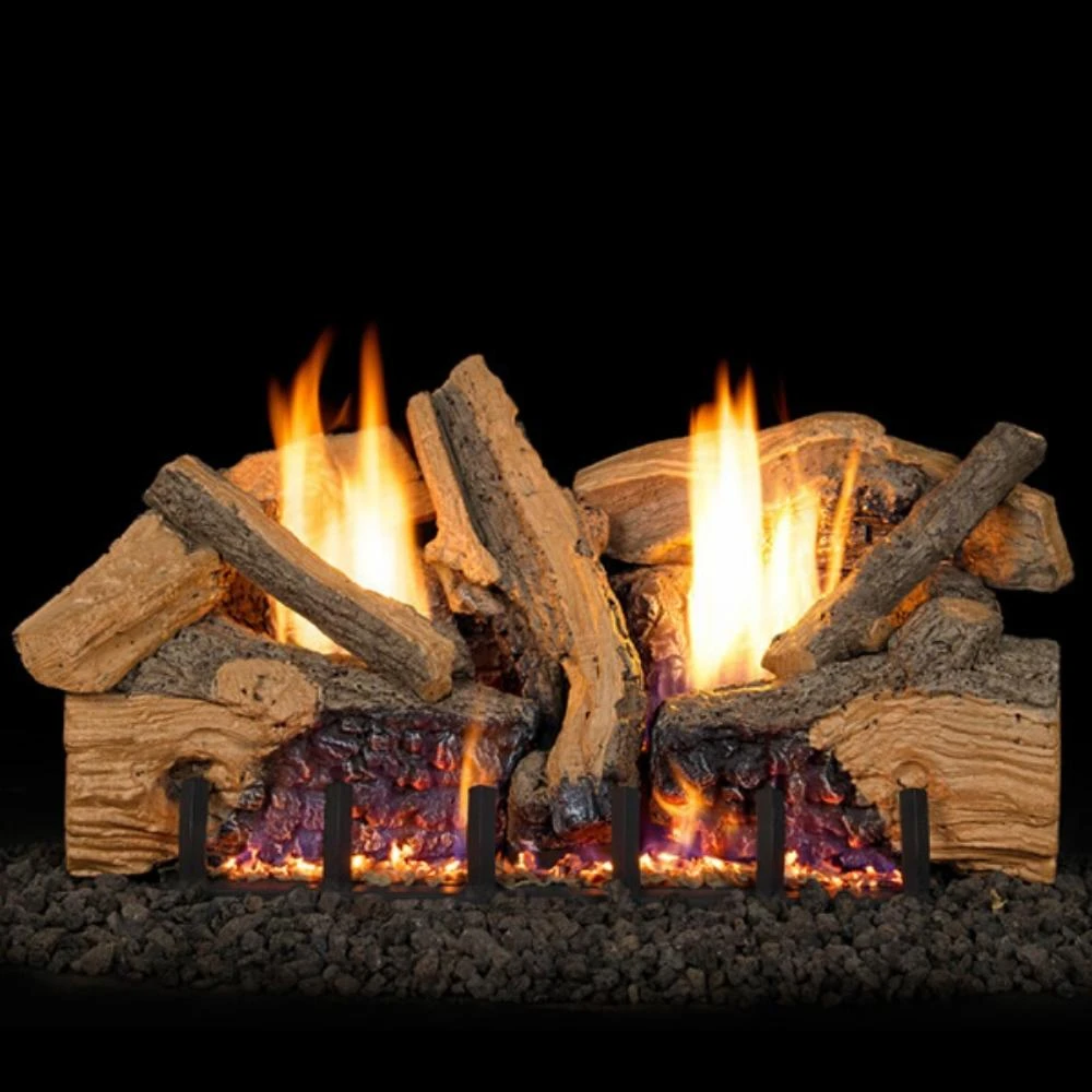 Real Fyre Foothill Split Oak Vent-Free Gas Log Set Insert 1 Real Fyre Foothill Split Oak Vent-Free Gas Log Set Insert