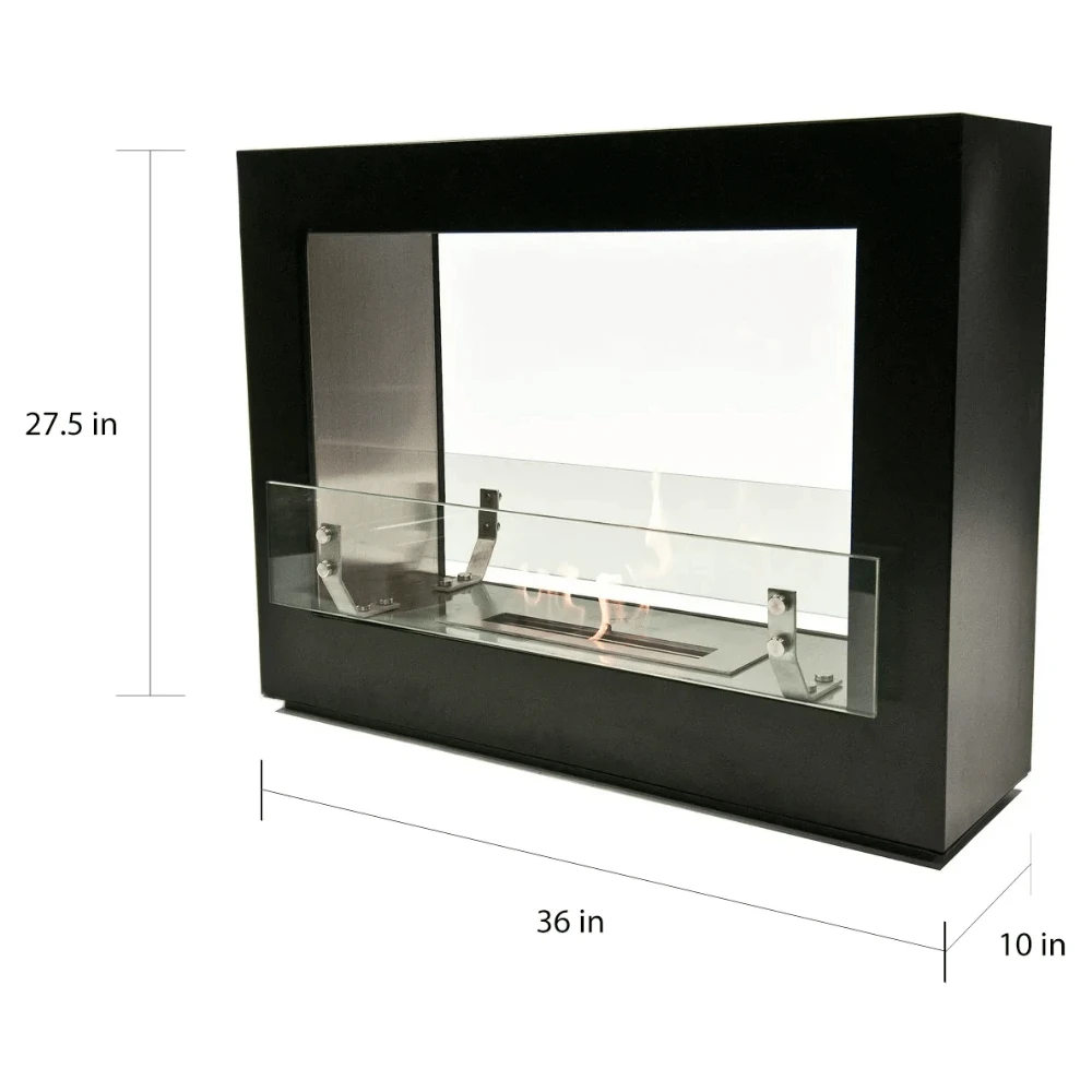 The Bio Flame Rogue 2.0 36-Inch Free Standing See-Through Ethanol Fireplace 4 The Bio Flame Rogue 2.0 36-Inch Free Standing See-Through Ethanol Fireplace - Image 4