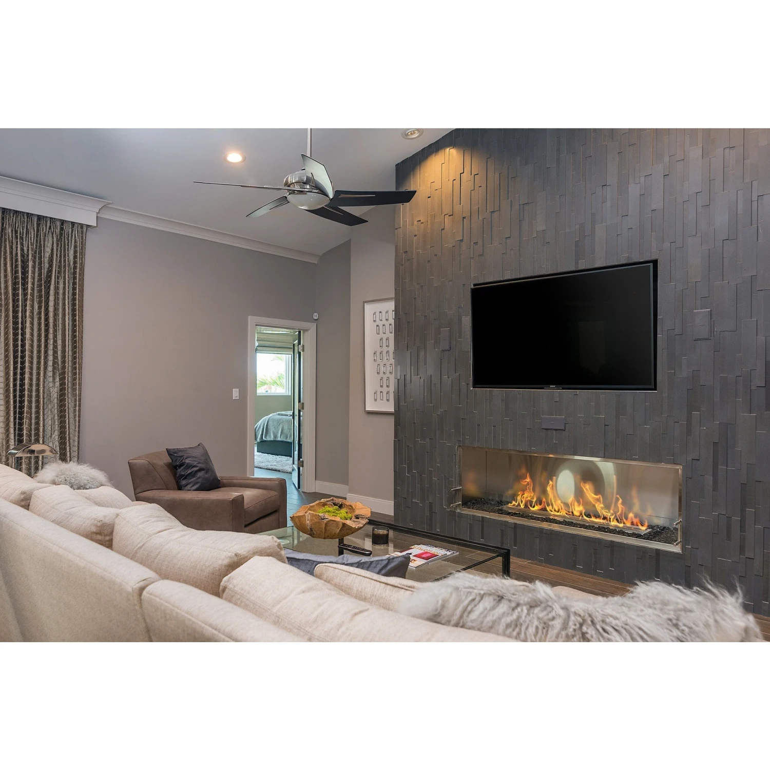 The Bio Flame 72-Inch Smart Firebox SS - Built-in Ethanol Fireplace 5 The Bio Flame 72-Inch Smart Firebox SS - Built-in Ethanol Fireplace - Image 5