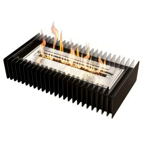 The Bio Flame Fireplace Insert Kit 24-Inch Ethanol Burner With Grate 1 The Bio Flame Fireplace Insert Kit 24-Inch Ethanol Burner With Grate