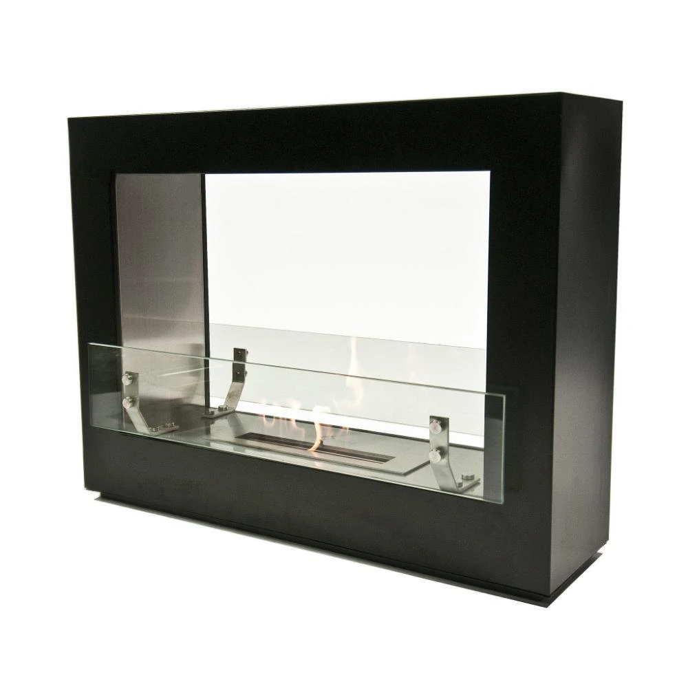 The Bio Flame Rogue 2.0 36-Inch Free Standing See-Through Ethanol Fireplace 1 The Bio Flame Rogue 2.0 36-Inch Free Standing See-Through Ethanol Fireplace