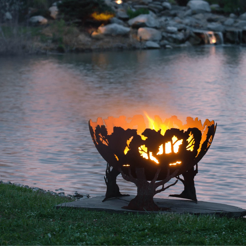 The Fire Pit Gallery 37-Inch Forest Fire Steel Fire Pit (7010001-37D) 4 The Fire Pit Gallery 37-Inch Forest Fire Steel Fire Pit (7010001-37D) - Image 4