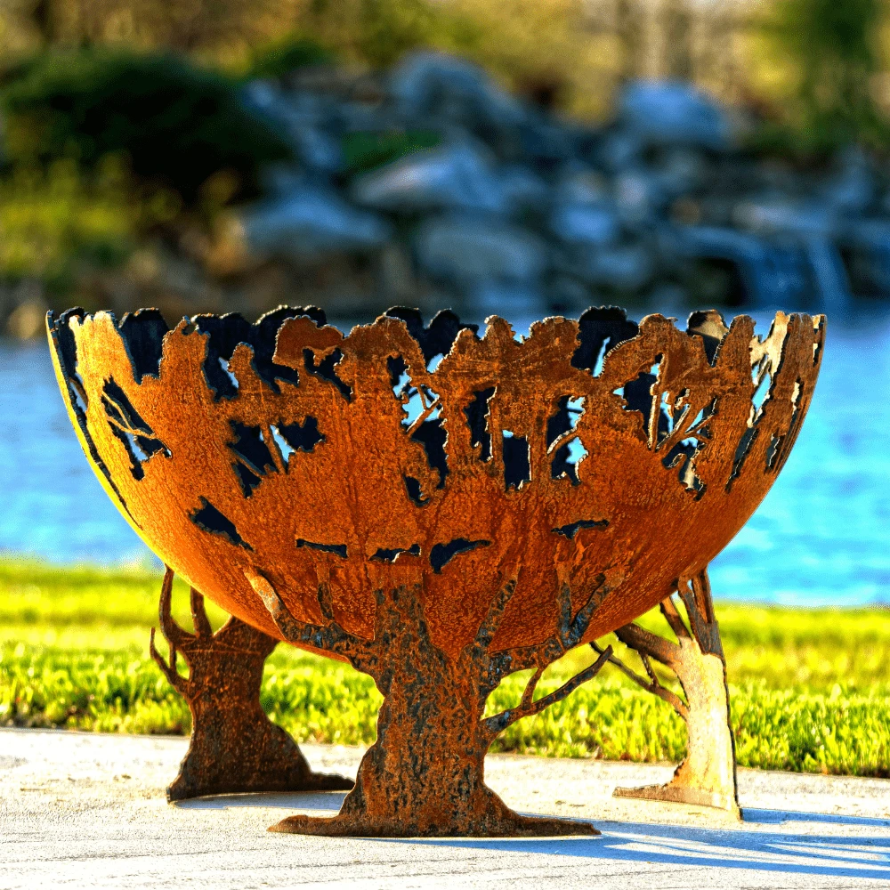 The Fire Pit Gallery 37-Inch Forest Fire Steel Fire Pit (7010001-37D) 1 The Fire Pit Gallery 37-Inch Forest Fire Steel Fire Pit (7010001-37D)