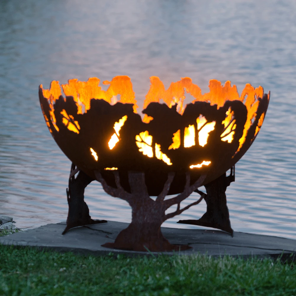 The Fire Pit Gallery 37-Inch Forest Fire Steel Fire Pit (7010001-37D) 2 The Fire Pit Gallery 37-Inch Forest Fire Steel Fire Pit (7010001-37D) - Image 2